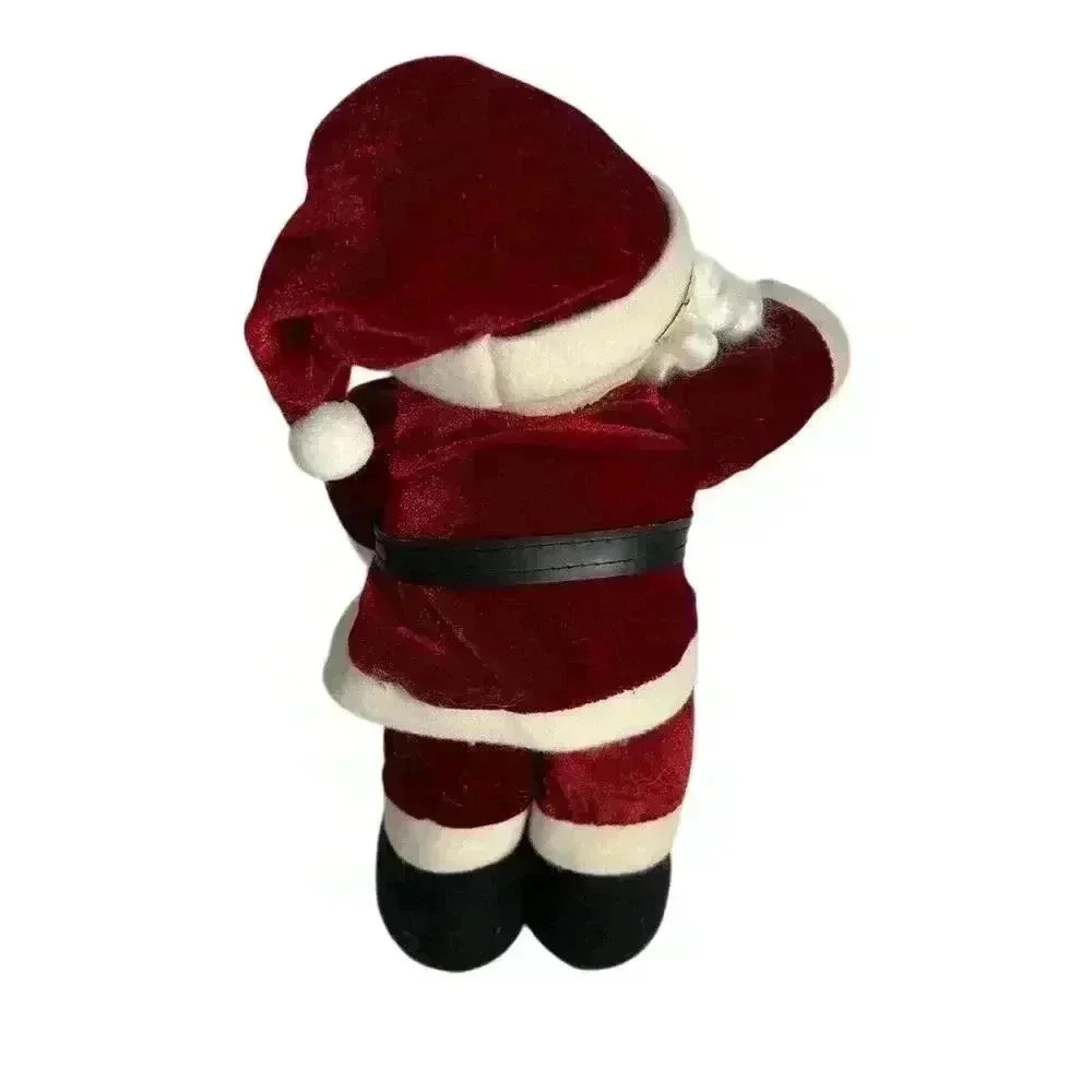 Vintage Stand Up Plush Santa Claus Weighted Feet - Picture 6 of 12